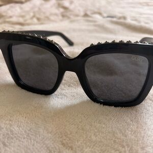 Quay Icy Black Stud Sunglasses 🕶️